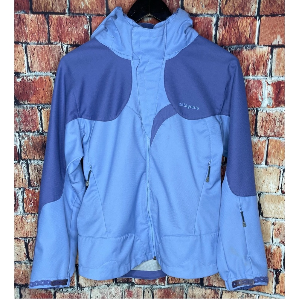 Patagonia Color Block Hooded Ski Snow Rain Softshell Regulator Small Jacket